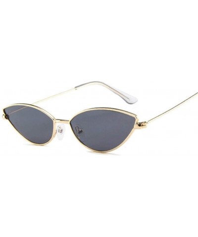 Cat Eye Sunglasses Cateye Glasses Female Vintage - Silverblue - CR199EKM7C4 $20.76