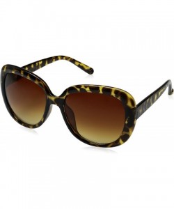 Oversized Oversized Women's Polarized Oval Sunglasses - Tort- Gradientbrown - C212MA49HJD $11.46