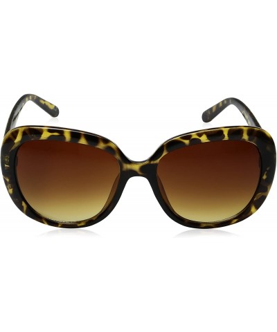 Oversized Oversized Women's Polarized Oval Sunglasses - Tort- Gradientbrown - C212MA49HJD $11.46