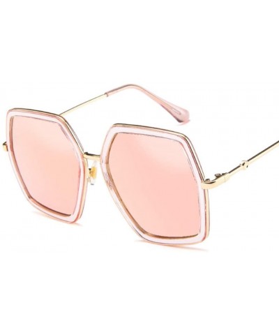 Square Oversized Square Sunglasses Women Luxury Designer Vintage Sunglass Fashion Big Frame Sun Glasses UV400 - 2 - CY18R2DDY...