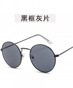 Semi-rimless Round Sunglasses Summer Women Small Glasses Lady Luxury Mirror Retro Metal Sun Vintage Tiny Female - 1 - CM198A9...