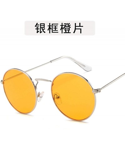 Semi-rimless Round Sunglasses Summer Women Small Glasses Lady Luxury Mirror Retro Metal Sun Vintage Tiny Female - 1 - CM198A9...