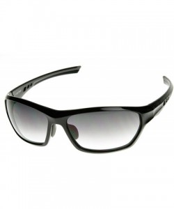 Sport Modern Two-Tone Color TR90 Ventilated Frame Sport Sunglasses (Black-Gray) - CD11EV5BEEX $13.50