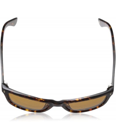 Round Classic Wayfarer HTG1006 C2 Polarized Round Sunglasses - Brown/Brown - CI11OCMV3EV $32.23