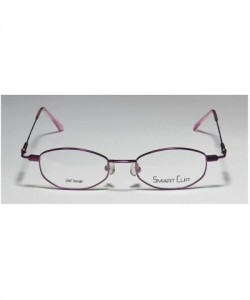 Rectangular Mens/Womens Designer Full-rim Sunglass Lens Clip-Ons Flexible Hinges Eyeglasses/Eyewear - Champagne / Purple - CL...
