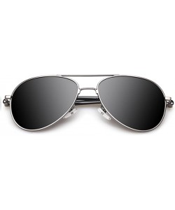 Aviator Beckham Same Item Sunglasses Hoolywood Star Best Love Cylinder Bridge Aviator Lens 66mm - Silver/Black - CL11AQ7S48N ...