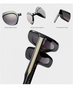 Oversized Ladies Oversized Sunglasses Women Square Rivet Trend Female Sun Glasses Big UV400 - Clear With Brown - CY1997INSU2 ...