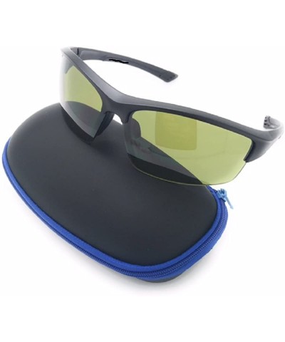 Wrap Golf Ball Finder0 UV Production Jet Wrap Sunglasses - Black - CE1897ZN7KW $12.93
