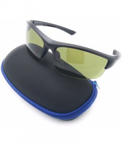 Wrap Golf Ball Finder0 UV Production Jet Wrap Sunglasses - Black - CE1897ZN7KW $12.93