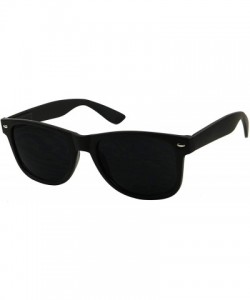 Sport Super Dark Round Sunglasses UV Protection Spring Hinge Classic 80's Shades Migraine Sensitive Eyes - CZ18I5E9C4L $21.12