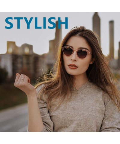 Round Polarized Round Sunglasses Stylish Sunglasses for Men and Women Retro Classic Multi-Style Selection - CR18WMLH9KQ $13.65
