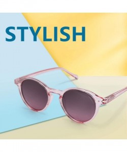 Round Polarized Round Sunglasses Stylish Sunglasses for Men and Women Retro Classic Multi-Style Selection - CR18WMLH9KQ $13.65