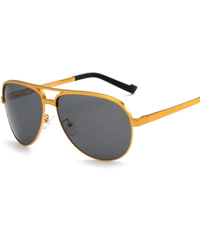 Round Polarized Sunglasses Aluminum Magnesium Polarized Sunglasses Classic Men's Mirror Sunglasses Sunglasses - C518WW947Q6 $...