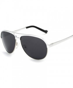 Round Polarized Sunglasses Aluminum Magnesium Polarized Sunglasses Classic Men's Mirror Sunglasses Sunglasses - C518WW947Q6 $...