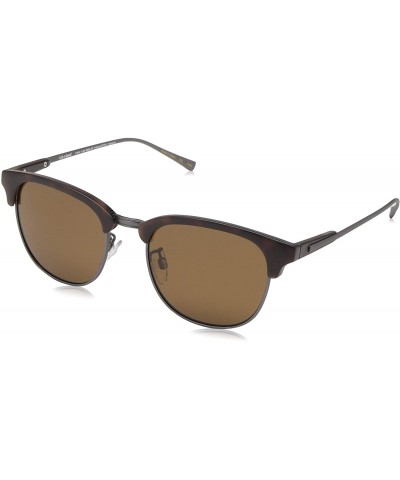 Square Life is Good Unisex-Adult Crater Lake Polarized Square Sunglasses - Matte Dark Tort - CU18RLAXERZ $29.00