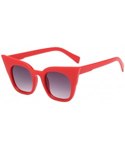 Cat Eye Sunglasses for Women Man - Cat Eye Rapper Sunglasses Retro Eyewear Unisex - D - CW18DOSN7CZ $7.28