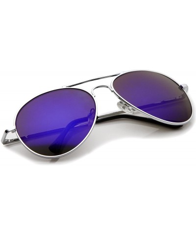 Aviator Premium Full Mirrored Aviator Sunglasses w/Flash Mirror Lens (Ice Revo Each) - CE116RH630N $10.00