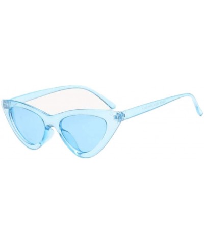 Cat Eye Women Retro Sun Glass Female Small Sun Glasses Cat Eye Sunglasses - Tea - CF18TZK0HT3 $17.78