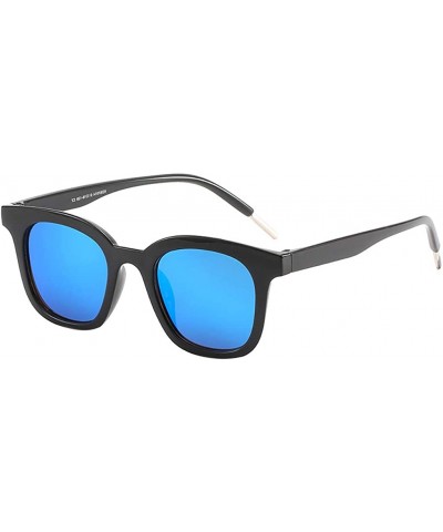 Oversized Womens Mirrored Sunglasses Polarized Fashion Eyewear Lightweight Oversized Glasses UV400 Protection for Outdoor - C...