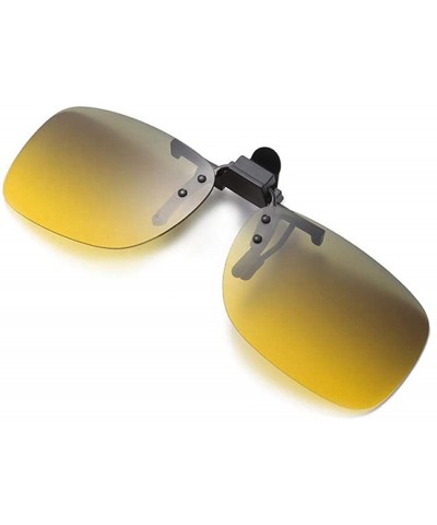 Oversized Polarized clip driver driving sunglasses men's glasses frame - Blue to Gray - C2190MAIA5L $33.69
