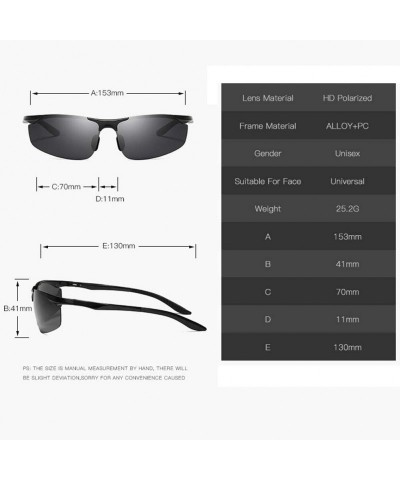 Sport Sunglasses Polarized Driving Eyewear Protection - C3198QAH3MI $16.32