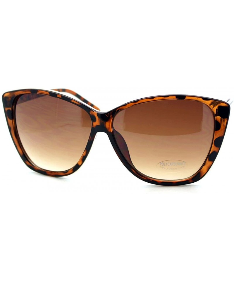 Butterfly Oversized Square Butterfly Frame Sunglasses Womens Fashion Eyewear - Tortoise - CN122DPJ9XF $10.48