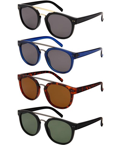 Oval Vintage Round Horn Rim Sunglass Women Oval Sunglasses for Men 53110-FLSD - CP18MD4S5T3 $18.89