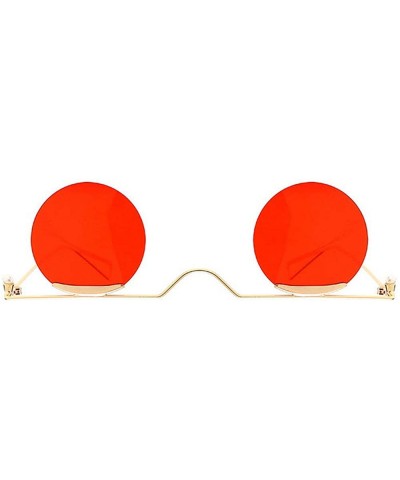 Round Arrival Sunglasses Fashion Designer Glasses - Red - CL18S7RAAQ5 $11.36