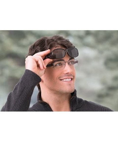 Oversized 1 Sale Fitover Lens Covers Sunglasses Wear Over Prescription Glass Polarized St7659pl - C1189Y4NEDK $19.85