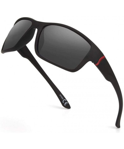 Square Sports Sunglasses-Shatterproof Glasses For Men Cycling Running Driving Baseball - C - CR196YYRYC7 $18.51