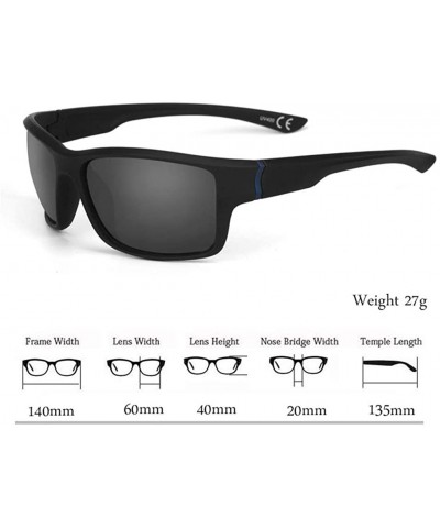 Square Sports Sunglasses-Shatterproof Glasses For Men Cycling Running Driving Baseball - C - CR196YYRYC7 $11.11