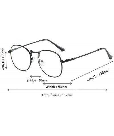 Round Men women retro glasses full frame round resin lenses myopia glasses - Black - CT18EA5IM3N $25.88