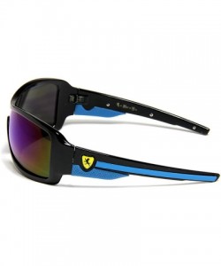 Wrap Khan Driving Skiing Biking Sunglasses - Pick Your Color - Blue - CU11GM3GE9H $10.04