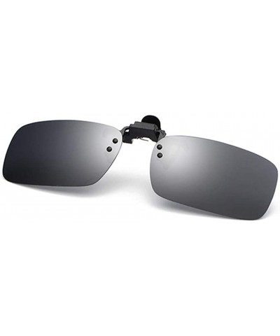 Round Polarized Sunglasses for Women Men's Clip-on Sunglasses Sports Stylish Sunglasses - Black - C318UUOWXAQ $10.46