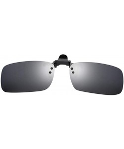 Round Polarized Sunglasses for Women Men's Clip-on Sunglasses Sports Stylish Sunglasses - Black - C318UUOWXAQ $10.46