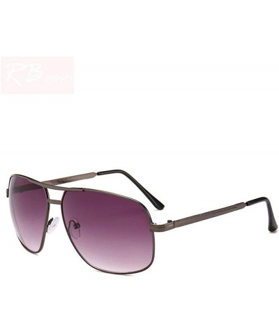 Aviator 2019 Vintage Pilot Sunglasses Women/Men Brand Designer Sun Glasses Black Gray - Tea - C418Y5UZ2RZ $9.33