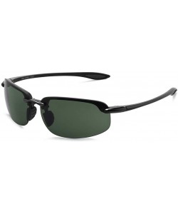 Sport Sunglasses Men Classic Rimless Driving Hiking Women's TR90 Material UV400 Male - C2 Black Green - CI18M3NHKHS $69.43