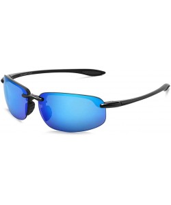 Sport Sunglasses Men Classic Rimless Driving Hiking Women's TR90 Material UV400 Male - C2 Black Green - CI18M3NHKHS $69.43