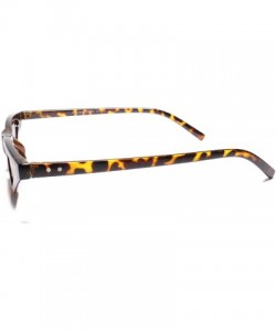 Cat Eye Stylish Womens Pointy Cat Eye Unique Narrow Slim Sunglasses - Tortoise - C518U4RG6Z6 $9.63