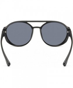 Aviator Women's Fashion Cat Eye Shade Sunglasses Integrated Stripe Vintage Glasses Luxury Accessory (Gray) - Gray - CH195N22K...