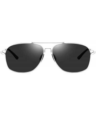 Aviator Military Style Classic Sunglasses for Men Women Aviator Polarized Sun Glasses UV 400 Protection - CS18QOHQ5QK $15.23