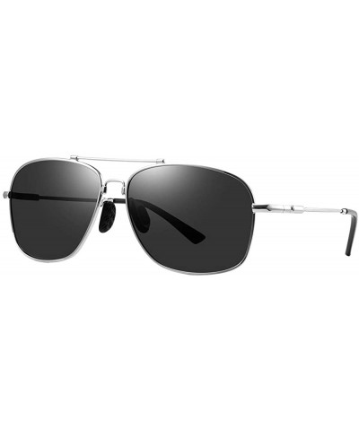 Aviator Military Style Classic Sunglasses for Men Women Aviator Polarized Sun Glasses UV 400 Protection - CS18QOHQ5QK $15.23