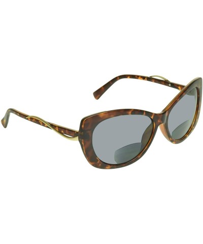 Cat Eye Womens BIFOCAL Sunglasses Sun Readers with Cat Eye Fashion Oversized Sexy Frame - Tortoise Shell Brown - CA192C0RO94 ...