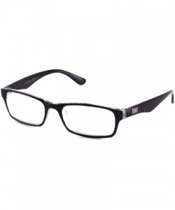 Wayfarer Unisex Clear Lens Plastic Fashion Glasses - Black/Clear - CE17YZ896OL $10.69