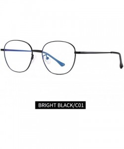 Square Computer Reading Glasses Lighweight Metal Frame Blue Light Blocking Readers for Men Women Business Work - C4199GSK6ND ...