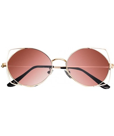 Cat Eye Fashion Cat Eye Sunglasses Lightweight UV400 Lens Sunglasses for Women - Brown - CM1903YTQIG $13.24