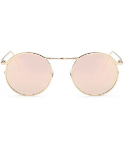 Oversized Women Unisex Fashion Round Shades Acetate Frame UV Sun9133b - C418RS5XNN2 $10.09