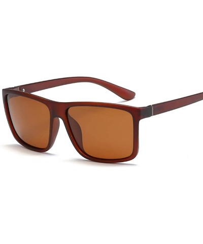 Rectangular Polarized Sunglasses for Men Driving UV400 Classic Rectangular Sun Glasses For Men/Women - CP18I85Z82X $25.22