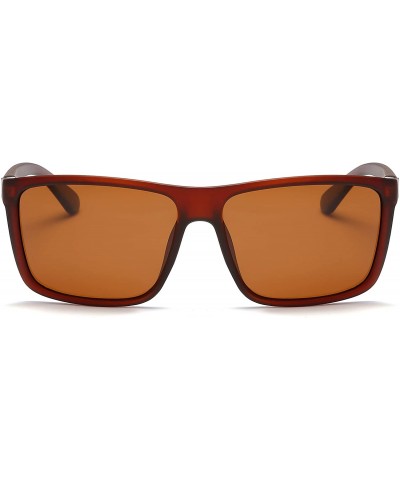Rectangular Polarized Sunglasses for Men Driving UV400 Classic Rectangular Sun Glasses For Men/Women - CP18I85Z82X $14.80