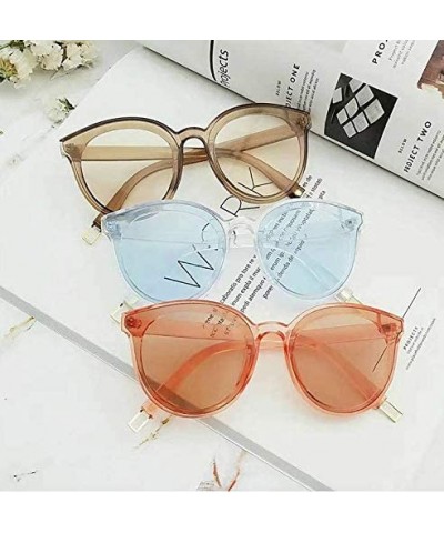 Goggle Stylish Sunglasses for Women Classic Vintage Cat Eye Oversized Green - CO18O7NM5AT $8.06